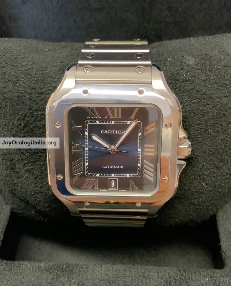 Cartier Santos Large Size Blue