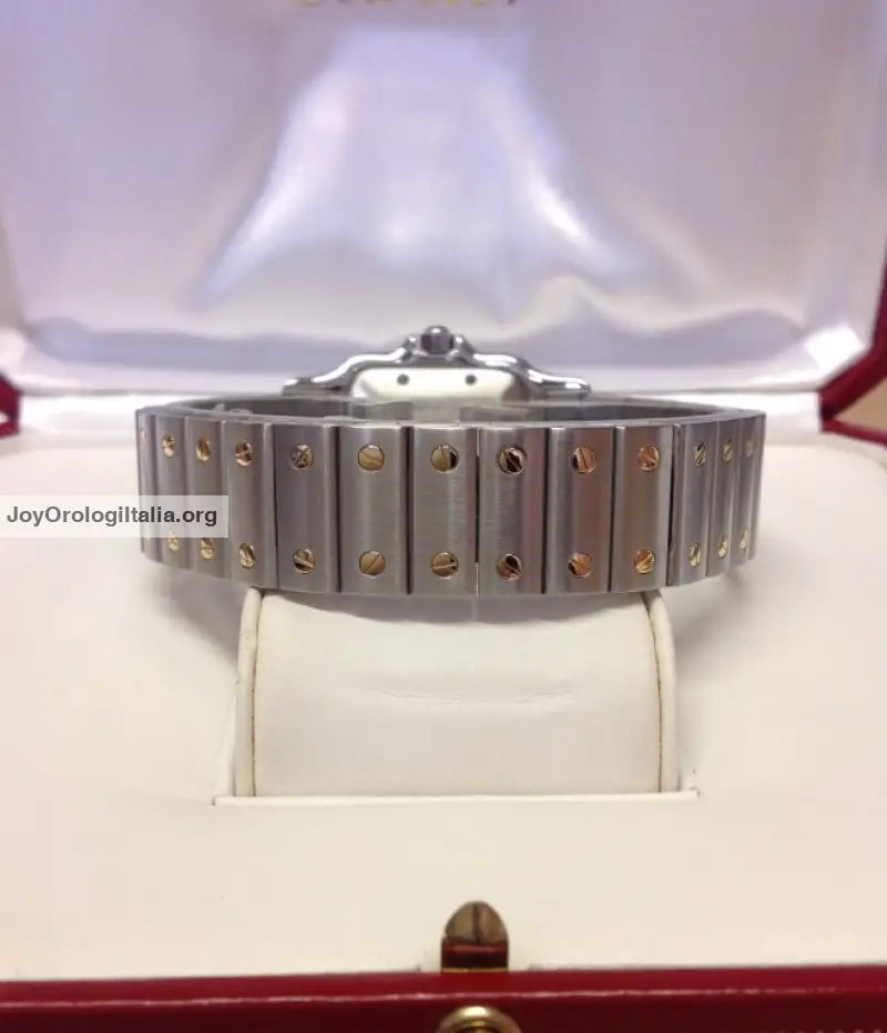Cartier Santos Oro Acciao White