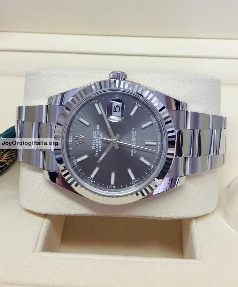 Datejust 41mm Rhodium Oyster