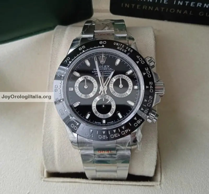Daytona acciaio crono ceramica nero