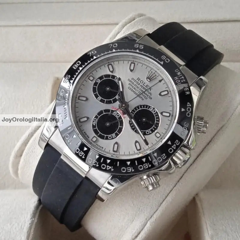 Daytona acciaio gomma crono