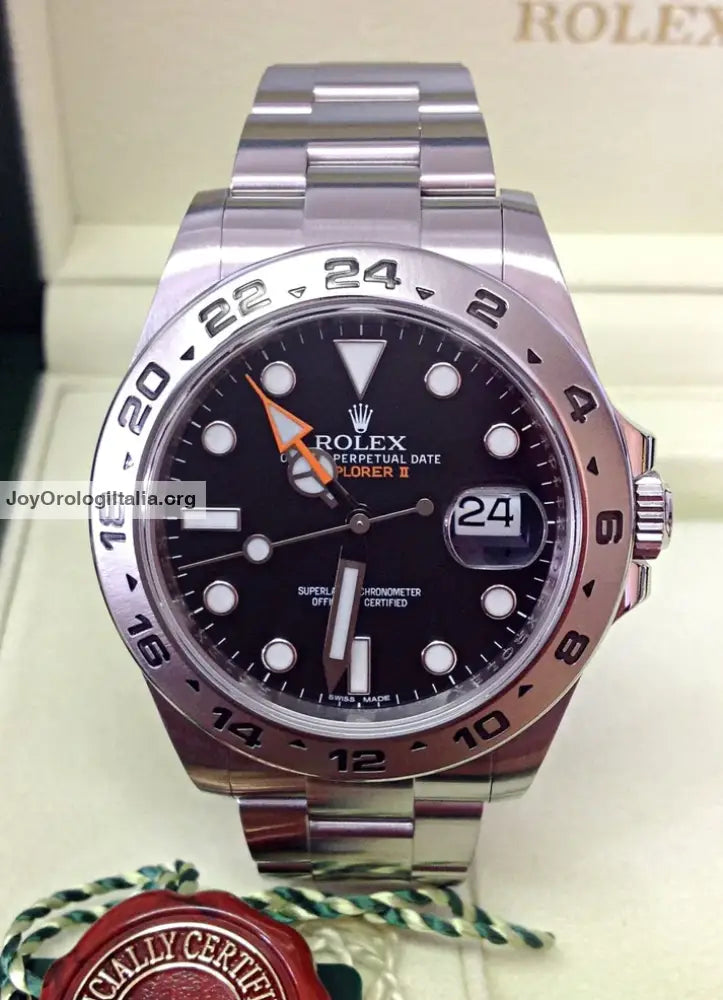 Explorer II acciaio 42mm black dial
