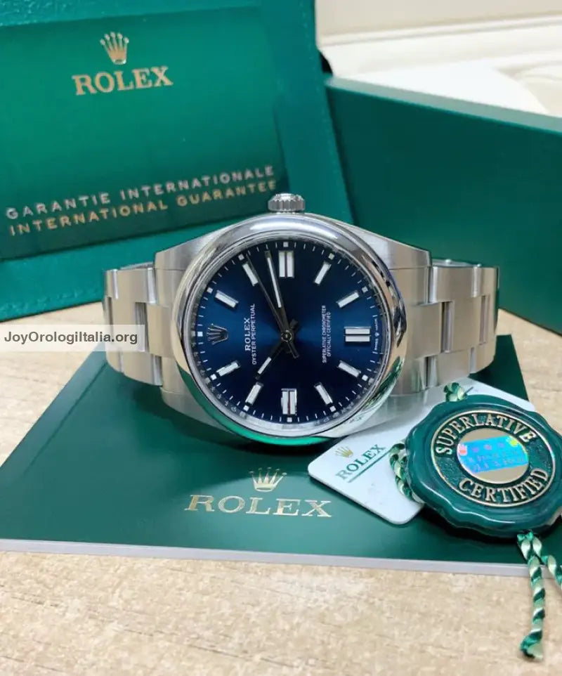 Oyster perpetual 36mm blu