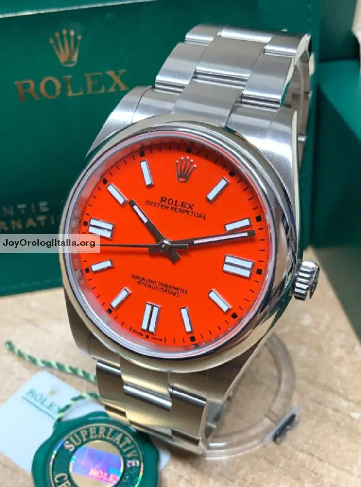 Oyster Perpetual Coral Dial 41mm