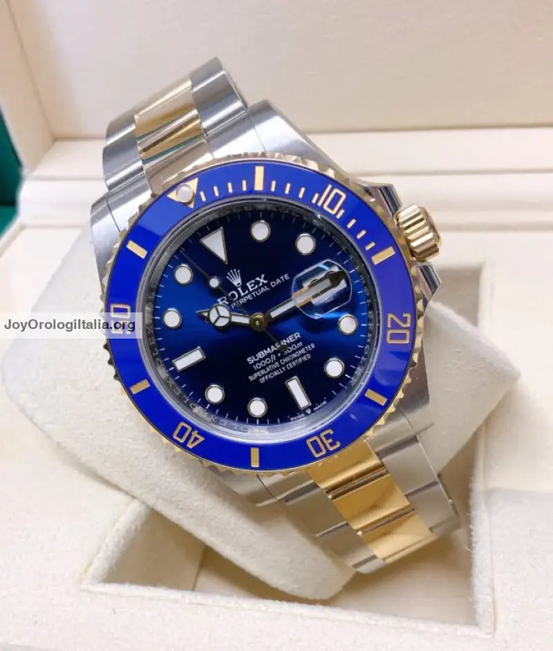 Submariner acciaio e oro blu date