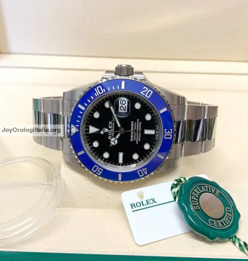 Submariner date lunetta blu