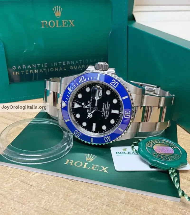 Submariner date lunetta blu