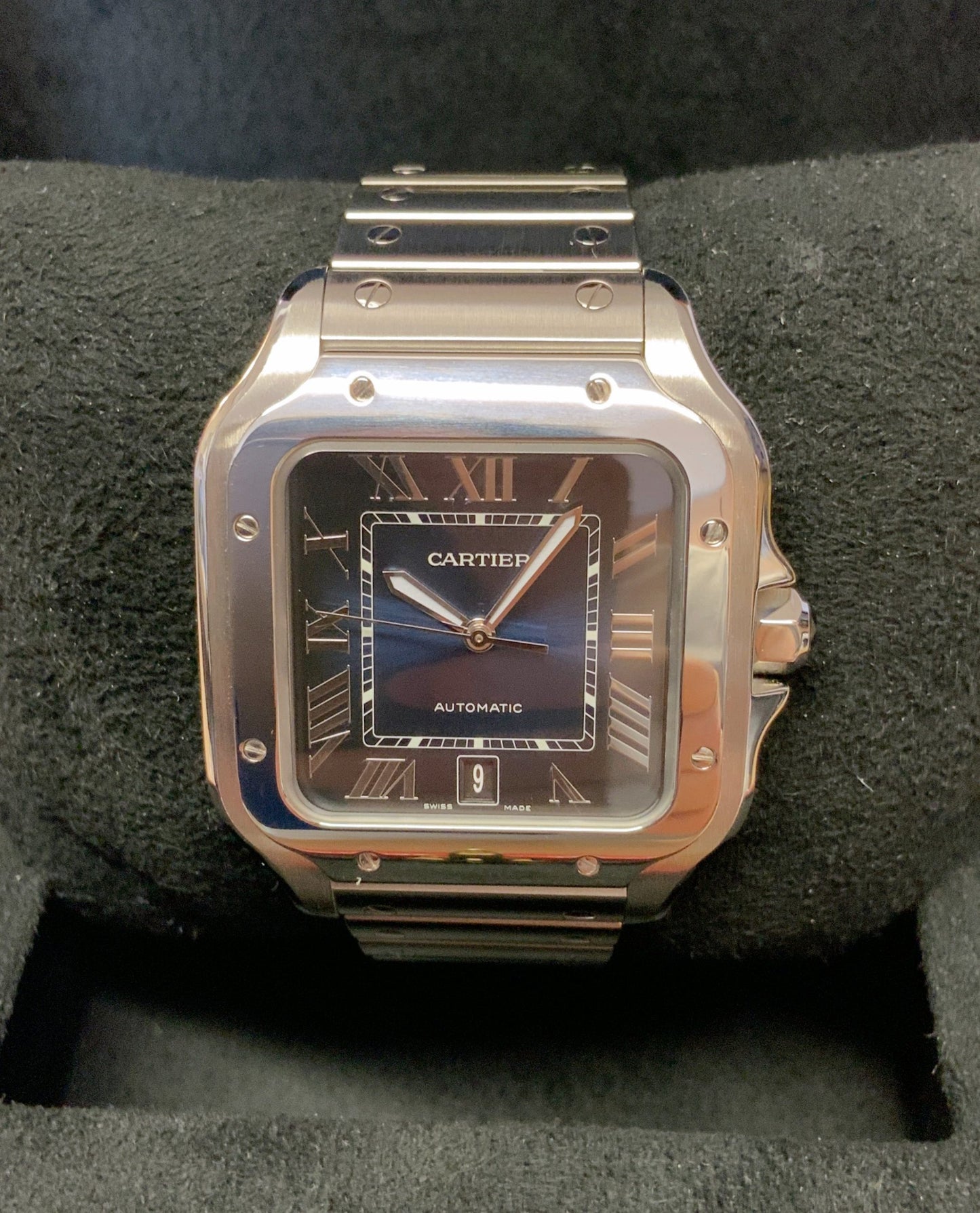 Cartier Santos Large Size Blue