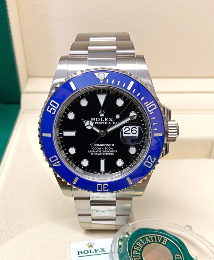 Submariner date lunetta blu