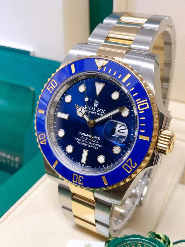 Submariner acciaio e oro blu date