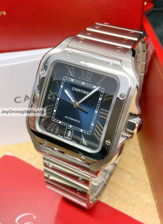 Cartier Santos Large Size Blue