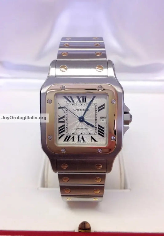 Cartier Santos Oro Acciao White