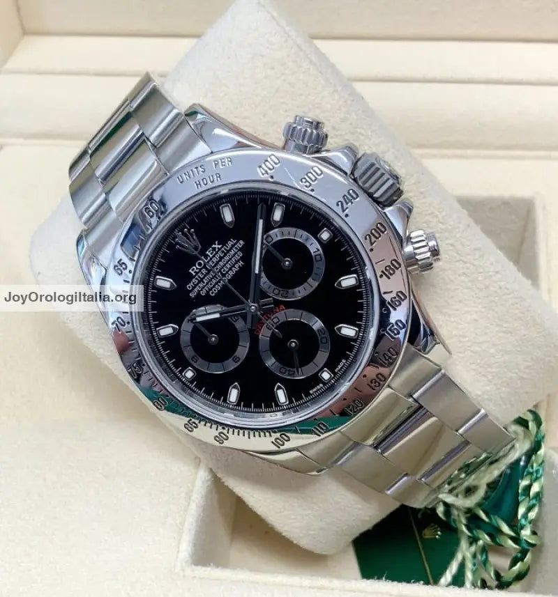 Daytona Crono Acciaio Classico Nero