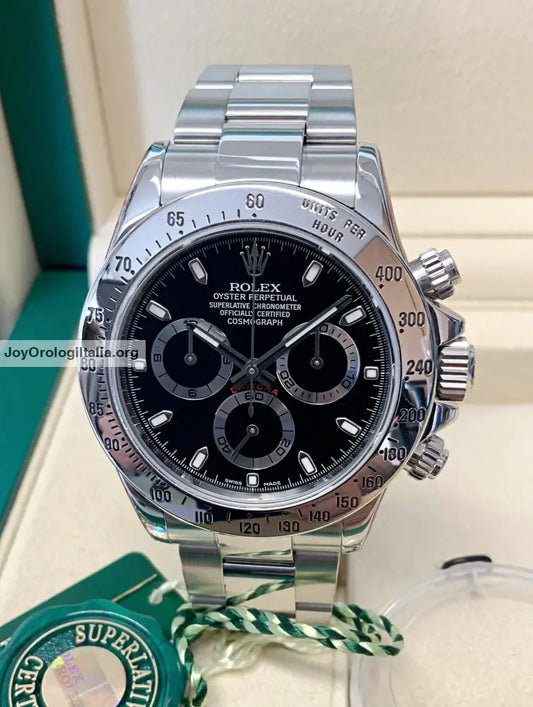 Daytona Crono Acciaio Classico Nero