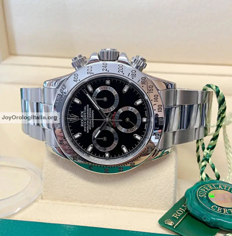 Daytona Crono Acciaio Classico Nero