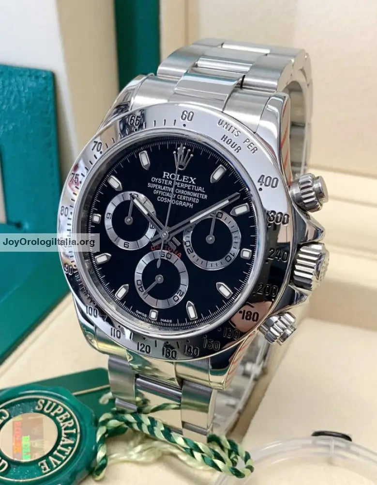 Daytona Crono Acciaio Classico Nero