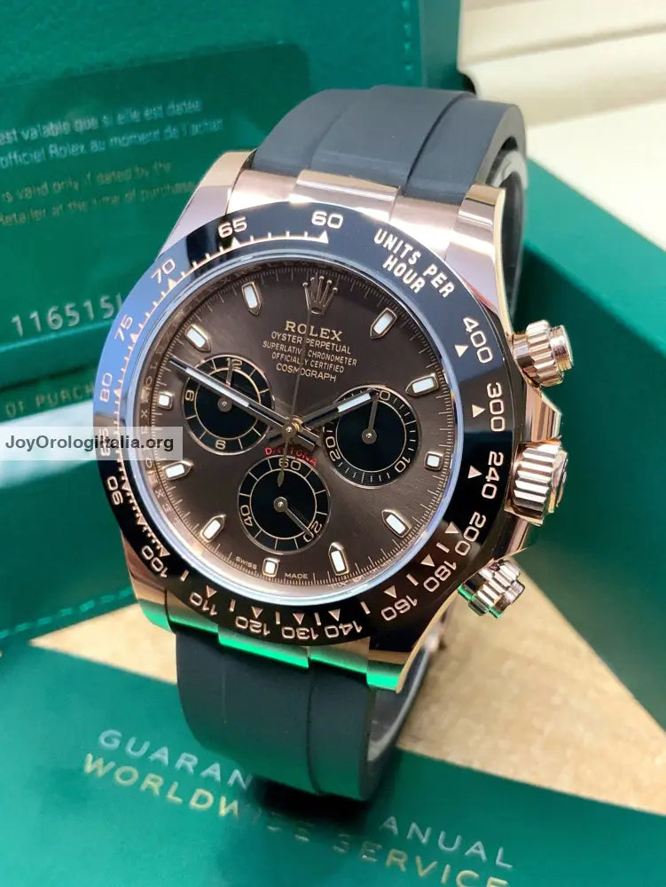 Daytona Oro Rosa Caucciù Chocolate