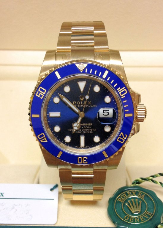 Submariner Oro Giallo Blue